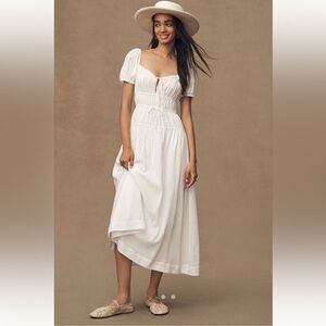 Reformation Rhett Maxi dress white size 6 NWT